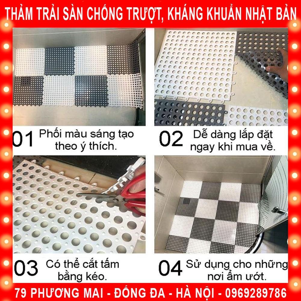 Tấm Thảm Nhựa Ghép Lót Sàn - Chống Trơn Trượt - An Toàn KT30*30cm