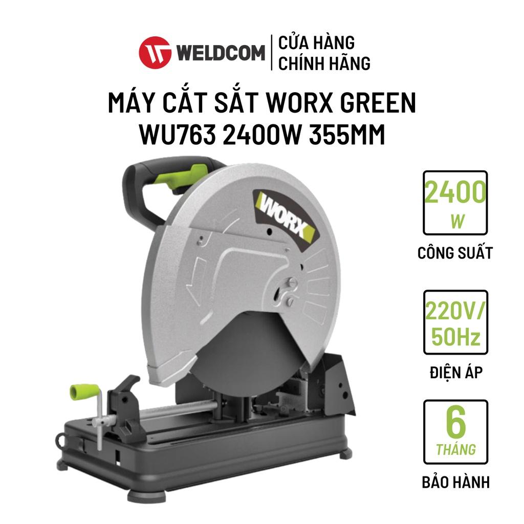 Máy Cắt Sắt WORX GREEN WU763 Công Suất Cao Động Cơ Mạnh Mẽ 2400W 355mm