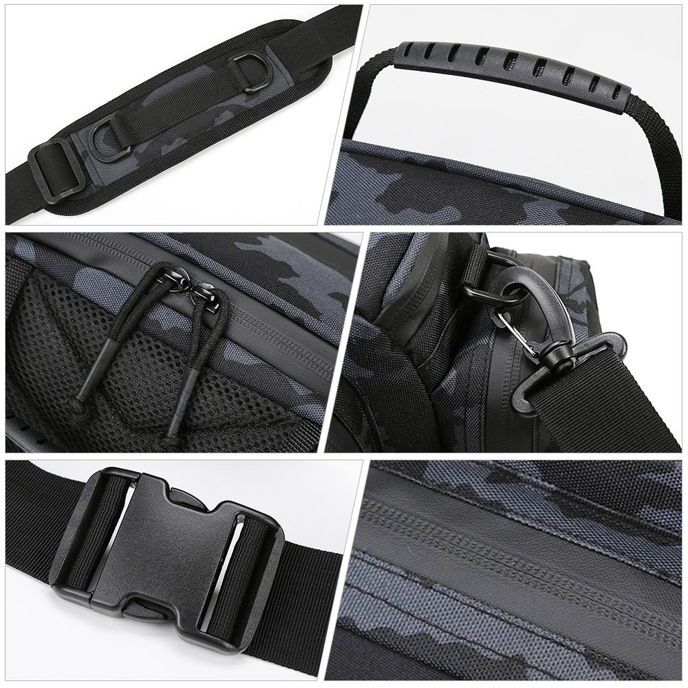 Fishing Tackle Bag Water-resistant Single Shoulder Crossbody Bag Waist Pack Fishing Lure Gear Utility Storage Bag