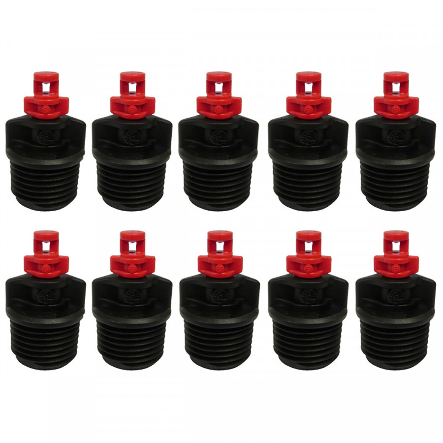 Bộ 10 cái béc tưới cây Fan 360 độ Red MNPT