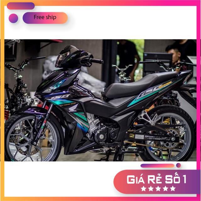 Tem rời dành cho xe winner GTR 150 chất liệu Crom cao cấp