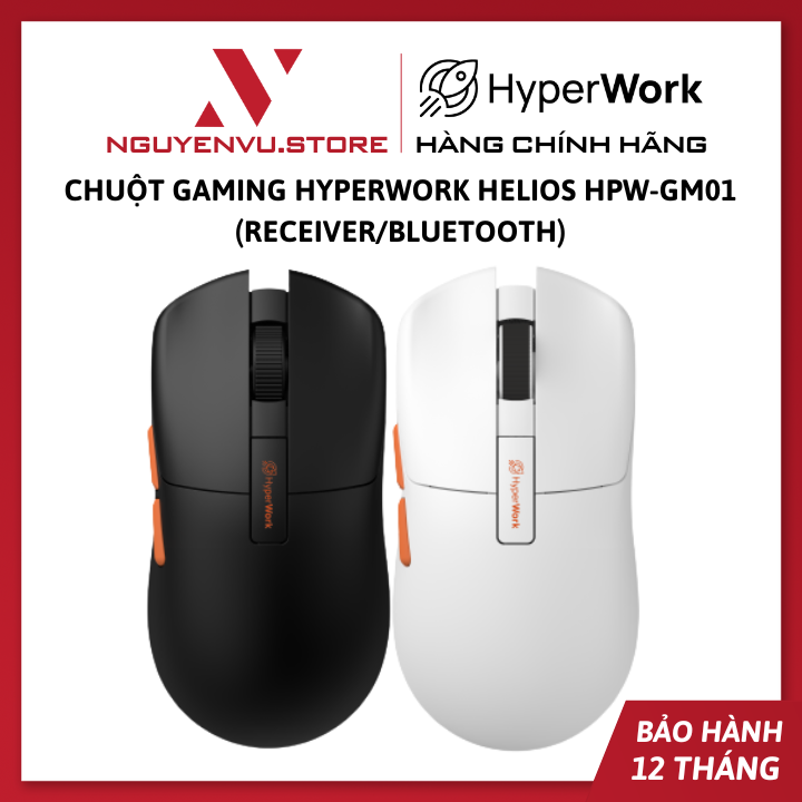 Chuột Gaming Hyperwork Helios HPW-GM01 (Receiver/Bluetooth) - Hàng chính hãng