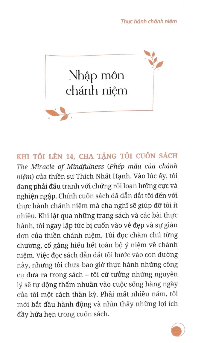 THỰC HÀNH CHÁNH NIỆM