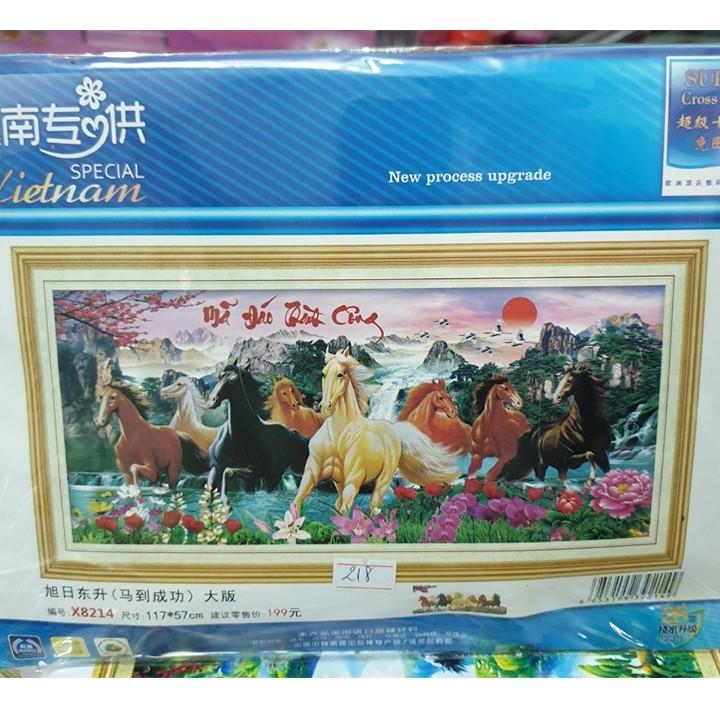 Tranh thêu mã đáo thành công X8214 - kích thước: 117 * 57cm.