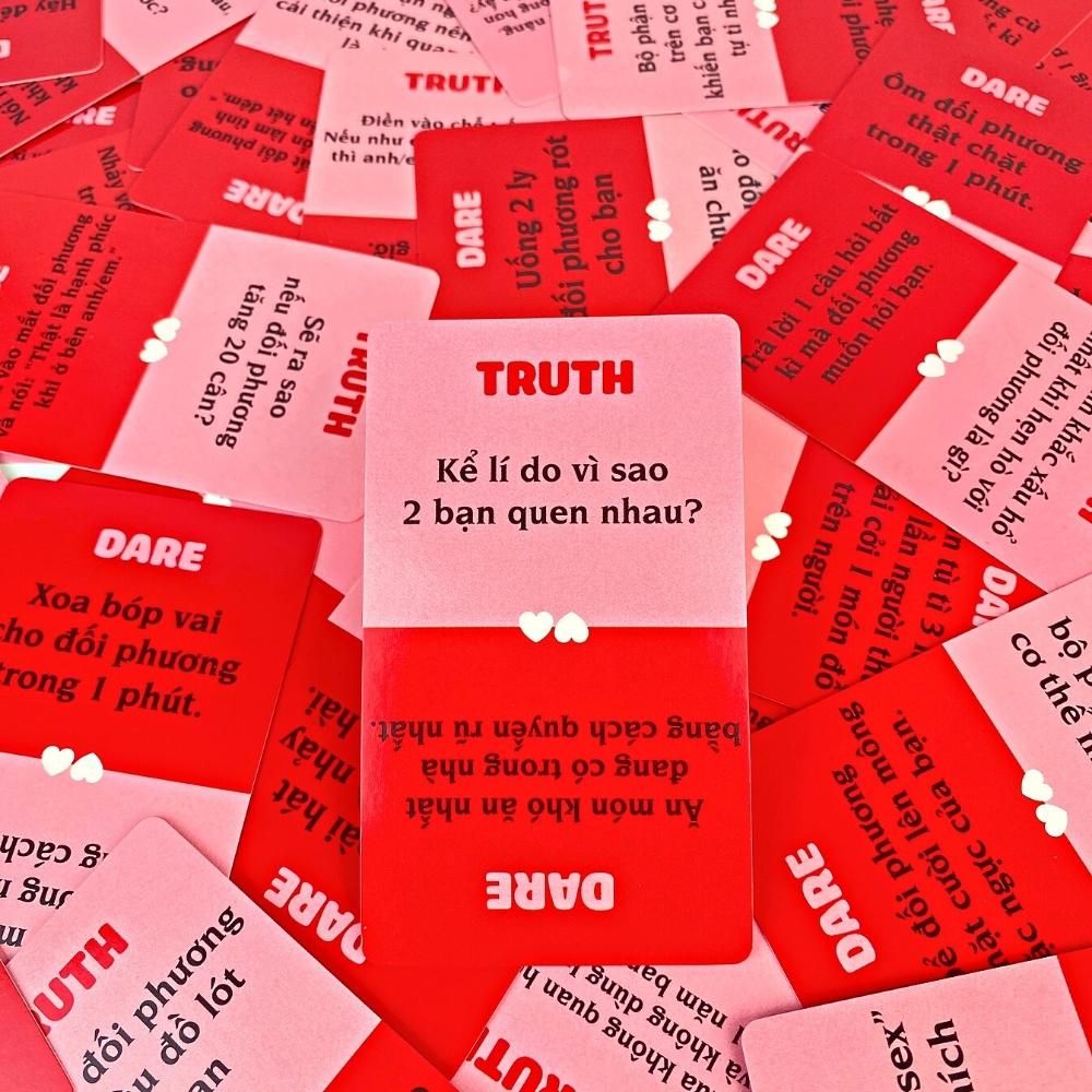 Bộ bài Truth or Dare Thách Hay Thật dành cho cặp đôi