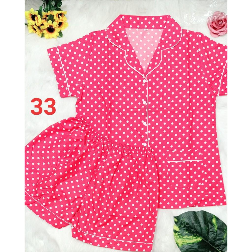 Đồ bộ pijama KATE THÁI loại 1, quần đùi - ẢNH THẬT