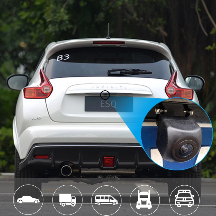 Camera lùi ô tô, xe hơi công nghệ Analog High Definition độ nét cao dành cho màn hình ô tô độ phân giải 2.0MP, vạch camera chuyển động theo vô lăng