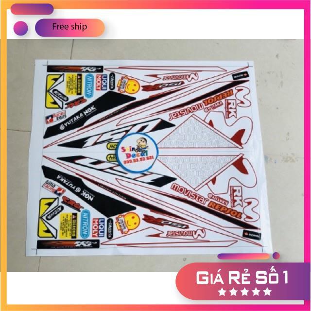 Tem rời dành cho xe winner Movistar dán xe đỏ