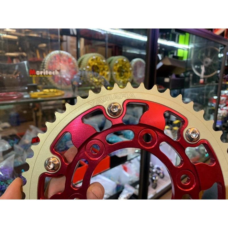 Nhông CNC Cao cấp 7075 dành cho Yamaha R15V3, XSR,MT15. Thông số: 15/49 Siêu đẹp, bền và nhẹ xe.