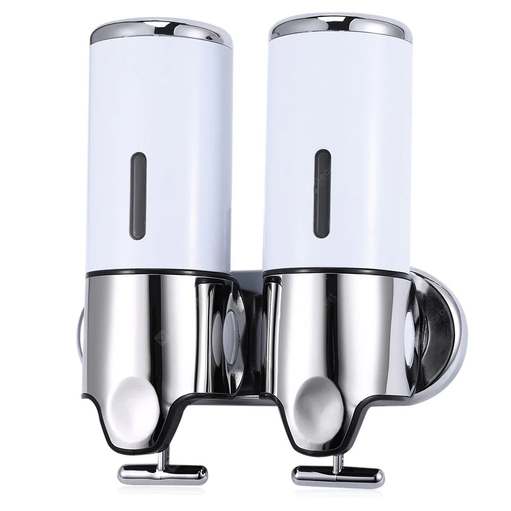 Hộp đựng nước rửa tay xà phòng gắn tường đôi 500ml/bình