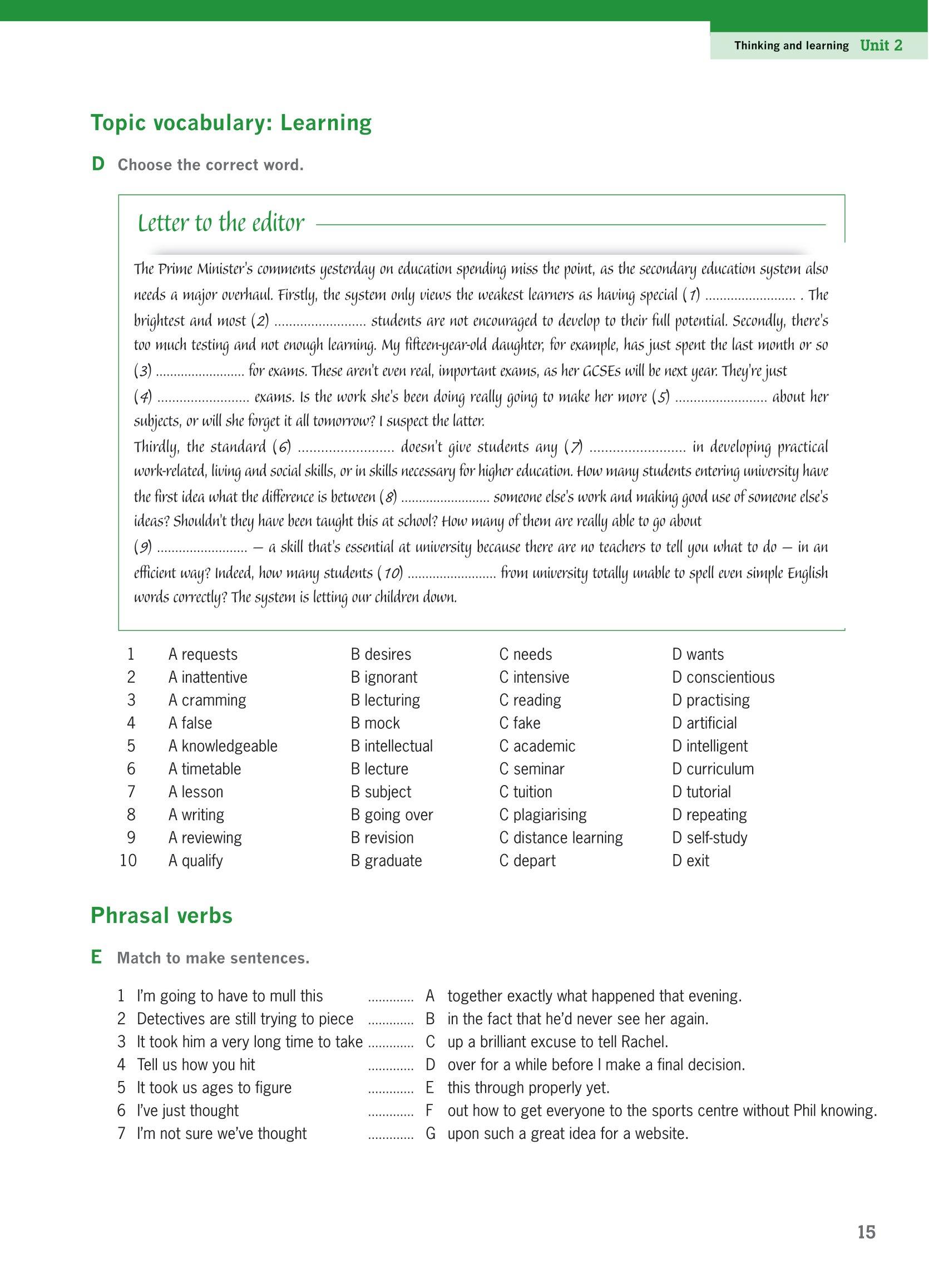 Destination C1 And C2 - Grammar And Vocabulary with Answer Key