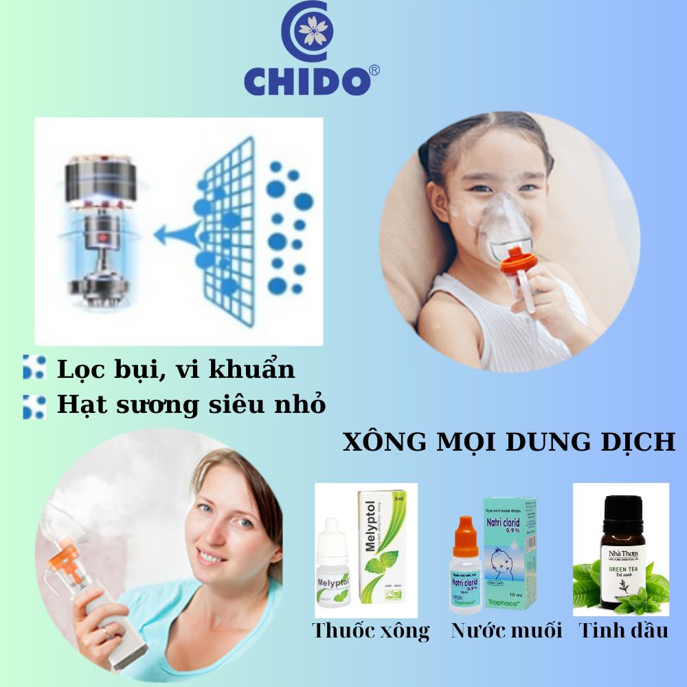 Máy Xông Khí Dung Cầm Tay CHIDO Phiên Bản Mới All New 2023 (Máy không dùng pin)