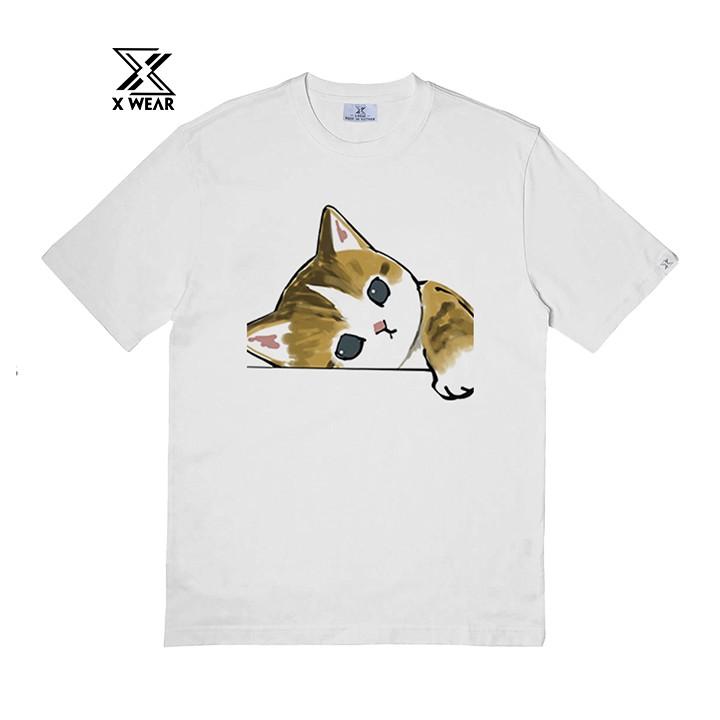 Áo thun Unisex X-WEAR phiên bản Lazy Cat cotton chống nhăn MEO6