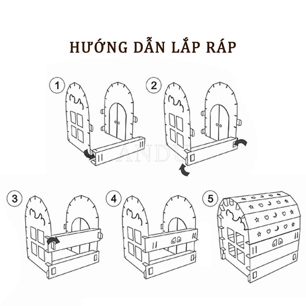 Nhà Đồ Chơi Lắp Ghép Thông Minh Cho Bé, Lều Cho Bé Siêu Đẹp, Chắc Chắn