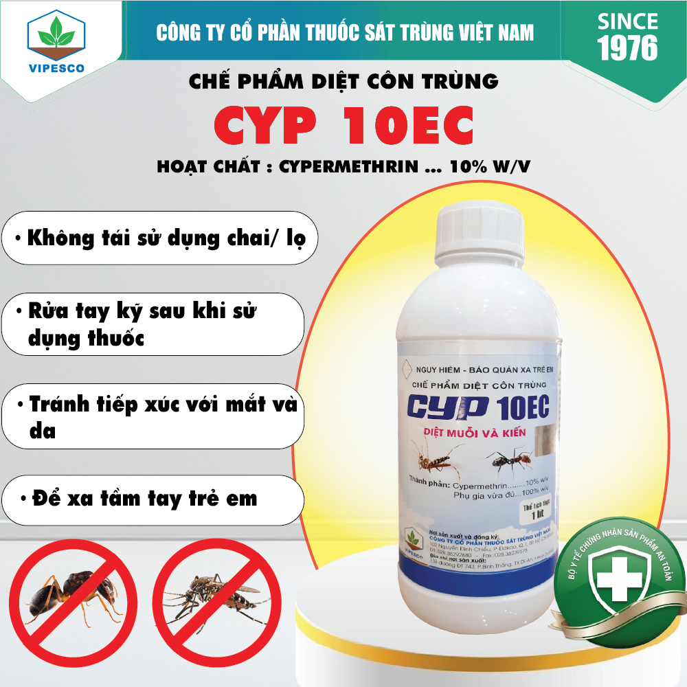 CYP 10EC (1 lít) - DIỆT TRỪ MUỖI, KIẾN