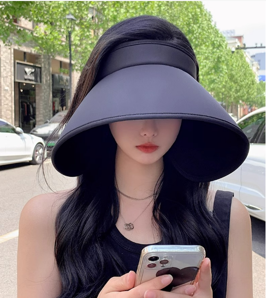 Mũ rộng vành chống nắng chống tia UV mái vòm cao cấp mới, nón nữ đi nắng đi biển thời trang