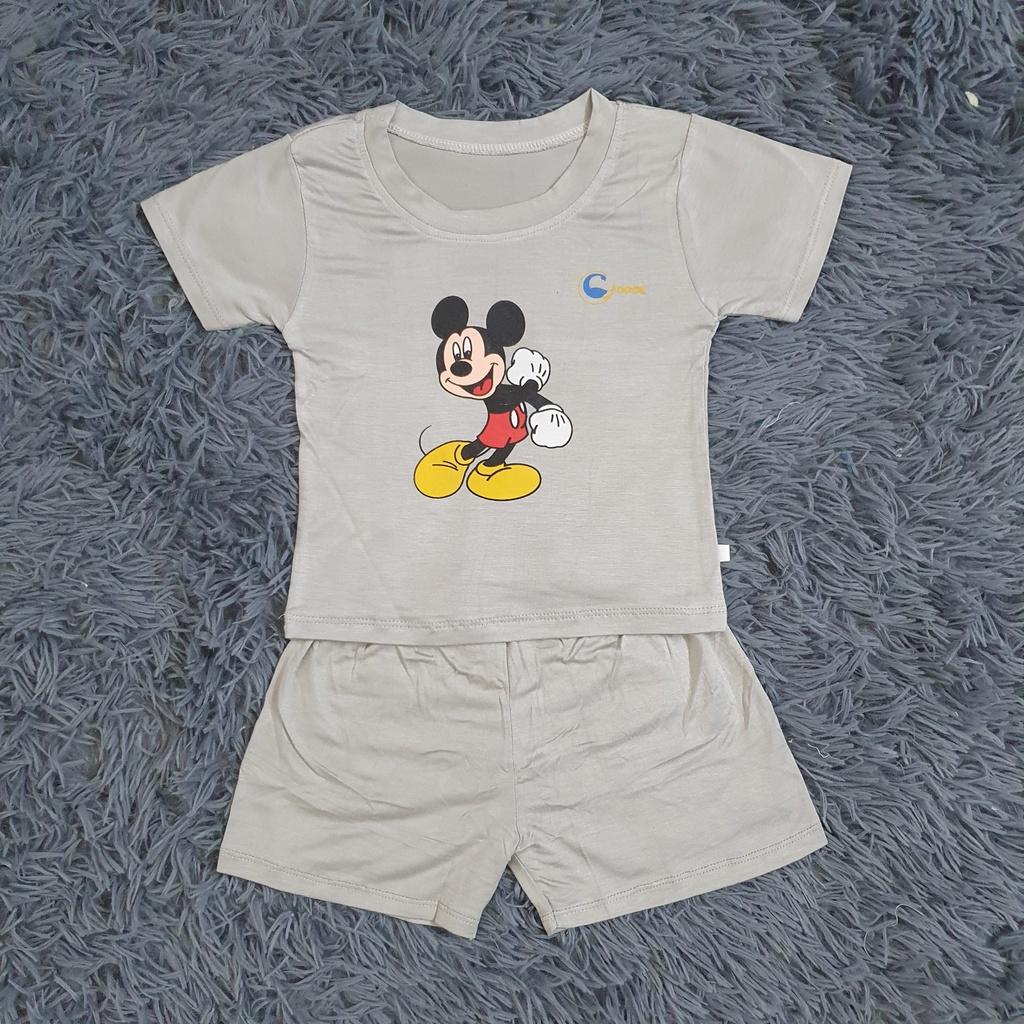 Bộ cộc Goose petit cổ tròn, mềm mịn co giãn 4 chiều thấm hút tốt