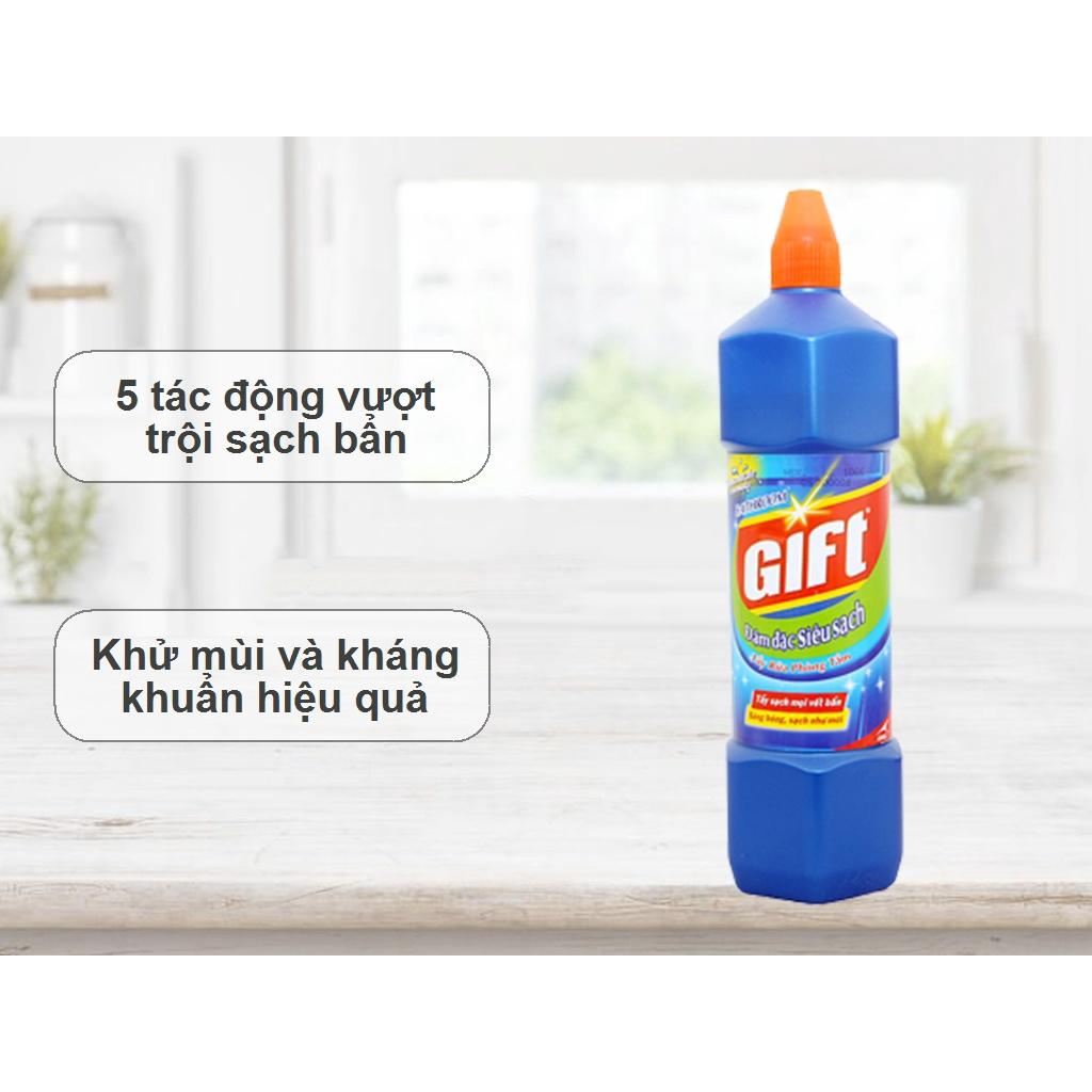 Nước Tẩy Nhà Tắm Gift Đậm Đặc Siêu Sạch Chai 900ml