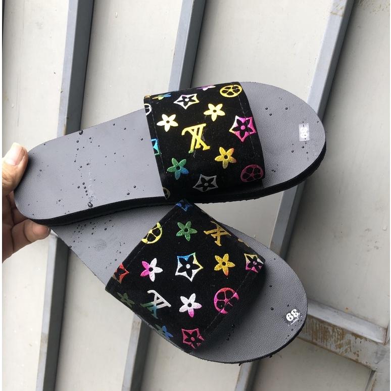 Dép quai ngang nam và nữ sandal đồng nai ( đế đen quai ngang xl nhiều màu lót đen ) size 35 đến 42 nam