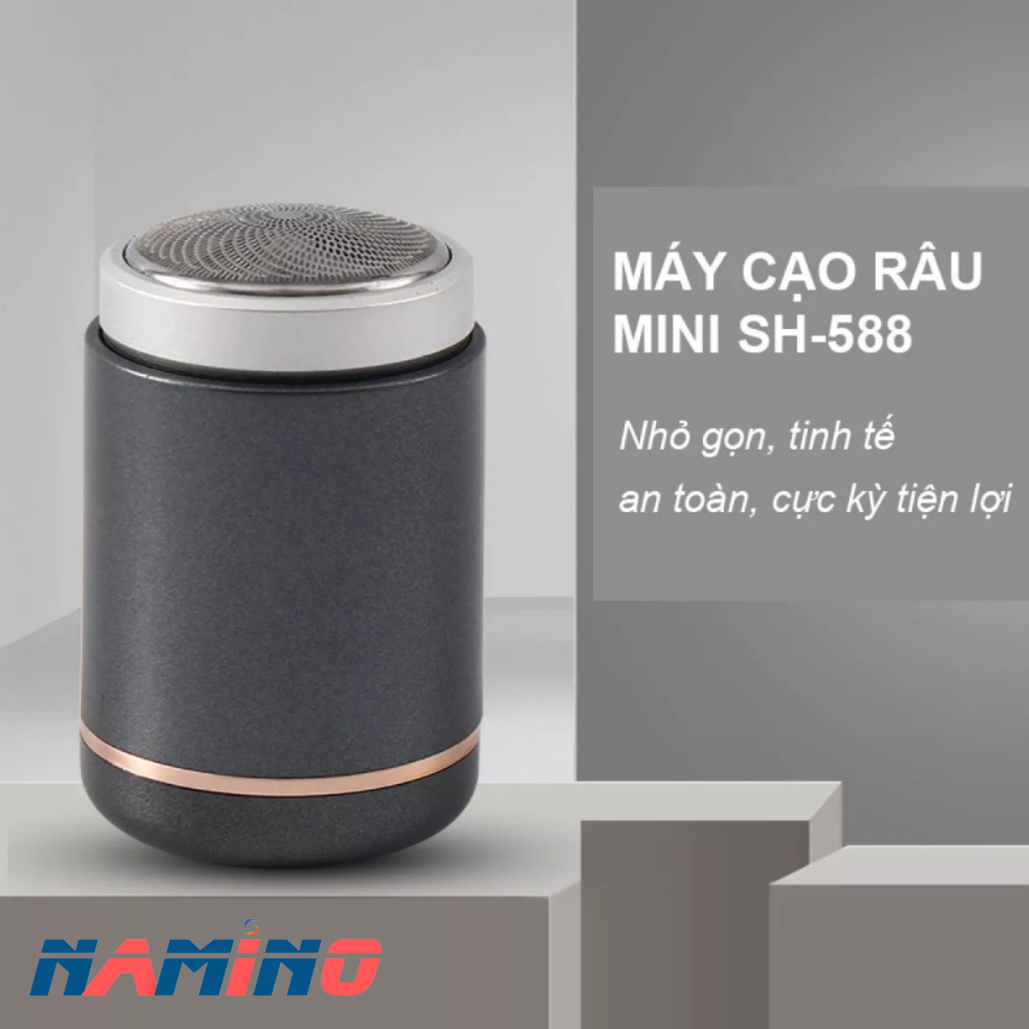 Máy cạo râu mini không dây sạc pin, chống trầy , chống nước tuyệt đối - Tiêu chuẩn Nhật Bản