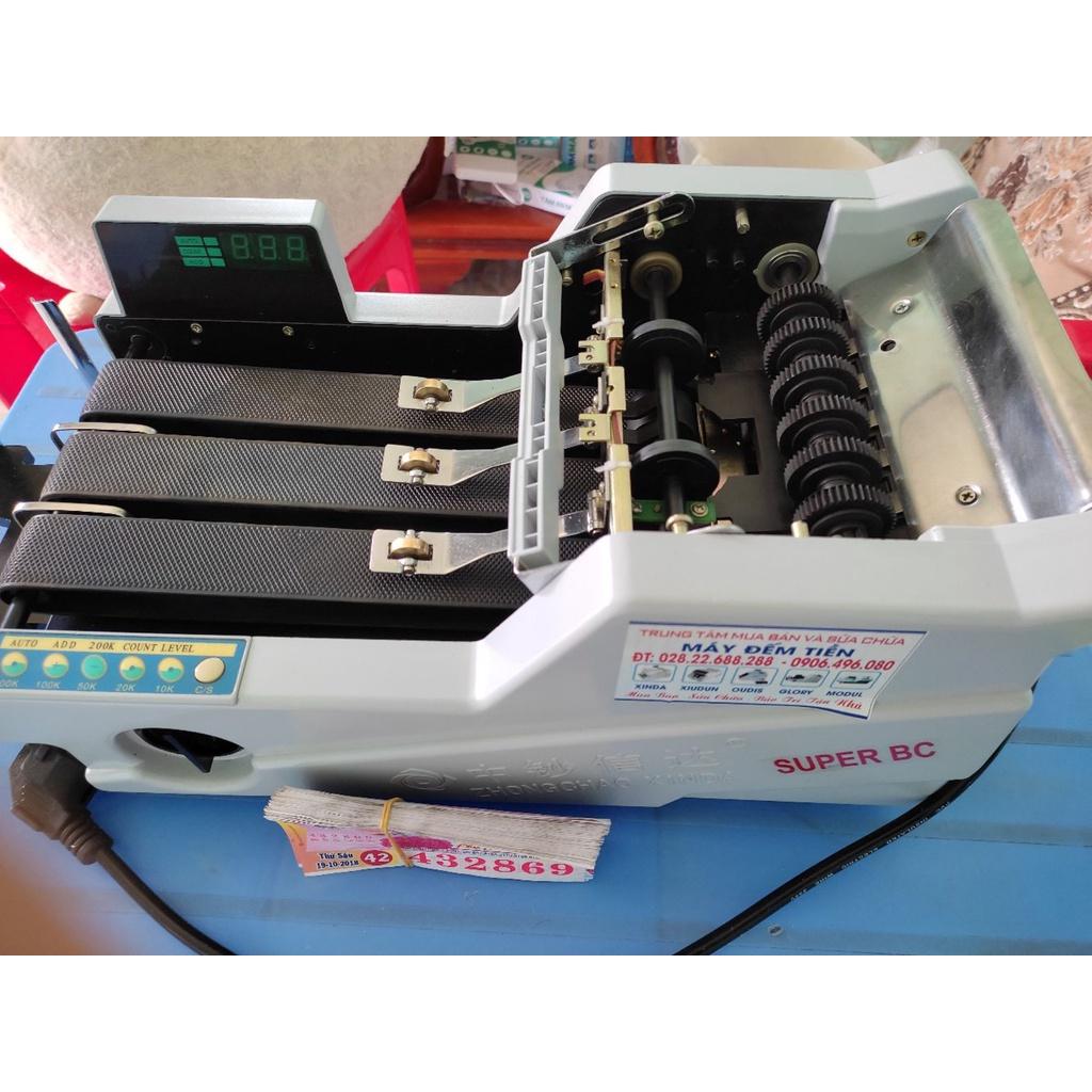 Máy đếm tiền phát hiện tiền g.i.ả, tiền lẫn loại XINDA SUPER BC, động cơ mạnh mẽ, hoạt động ổn định, đếm chính xác bh 18T
