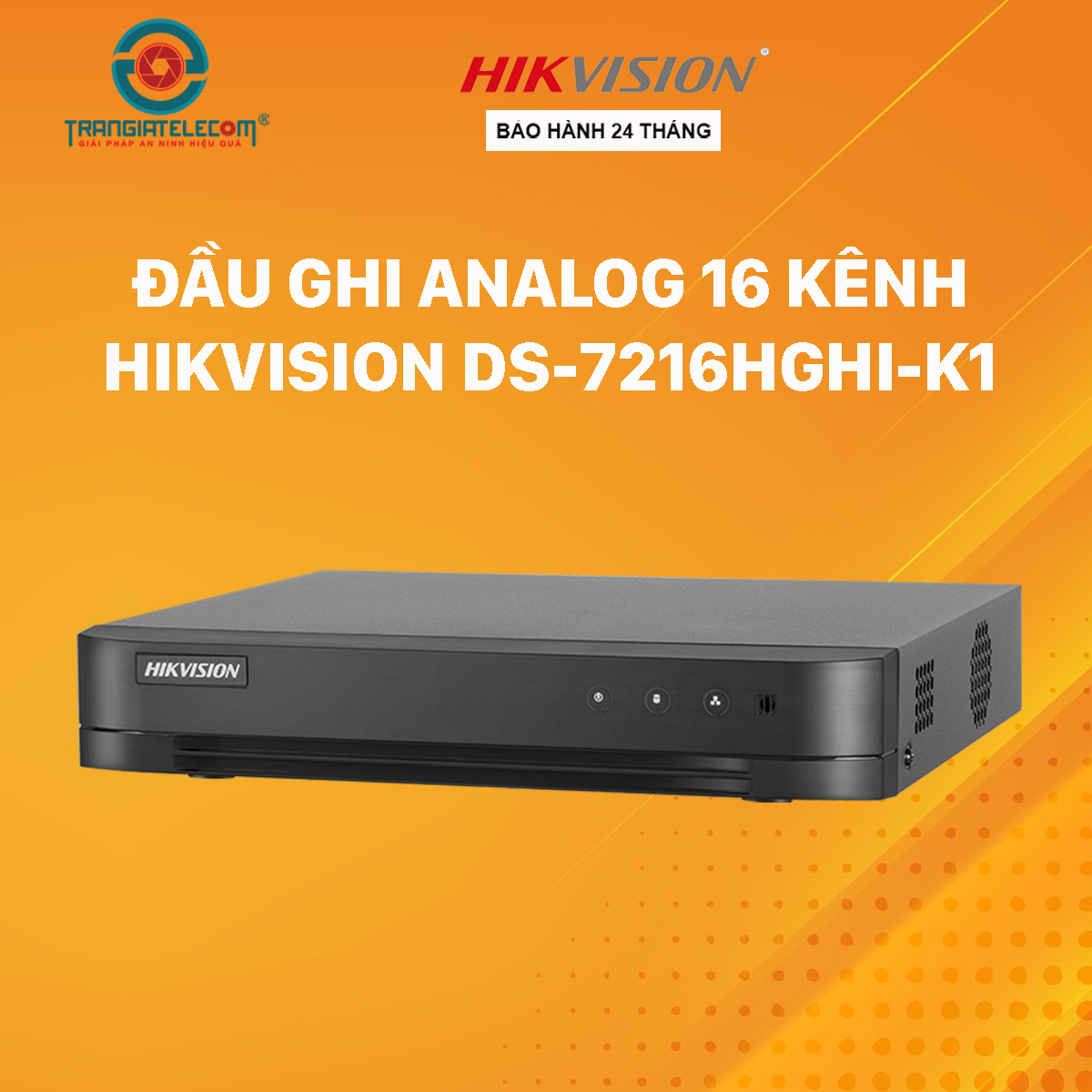 Đầu Ghi Hình Hikvision 16 Kênh Analog DS-7216HGHI-K1 - Hàng chính hãng