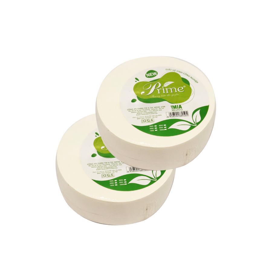 GIẤY VỆ SINH CUỘN LỚN PRIME 2 LỚP - COMBO 2 CUỘN