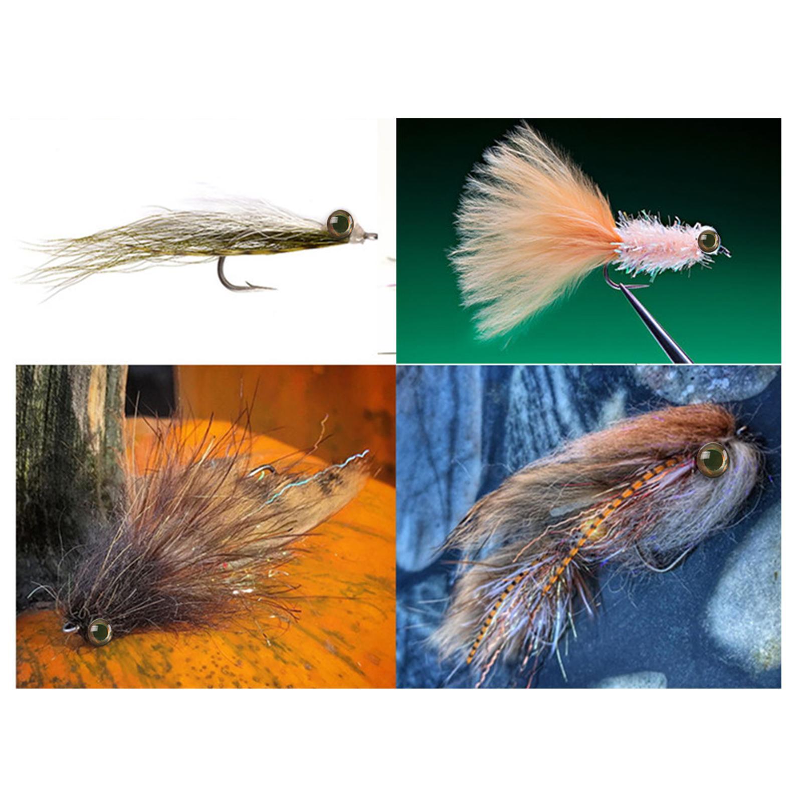 25Pc/lot 4D Fly Tying Beads Brass Dumbbell With Eyes Fly Tying Material