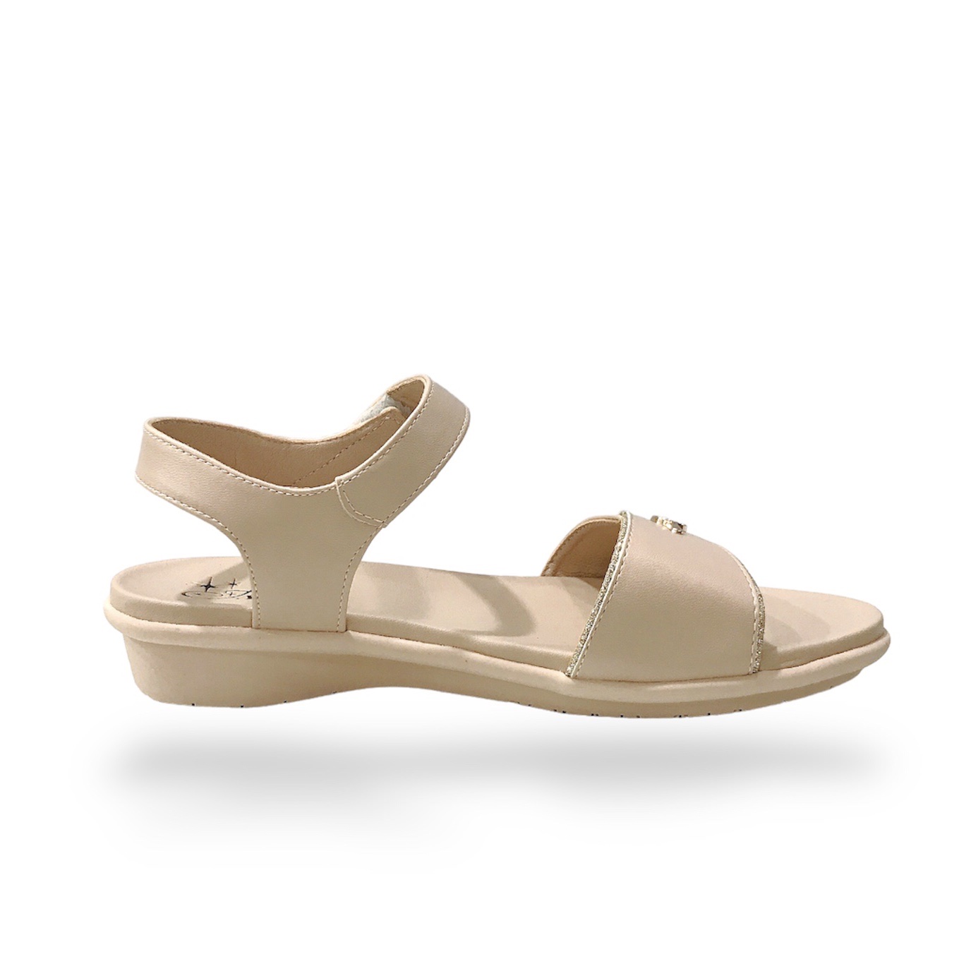 {3cm} Xăng Đan Nữ, Sandal Nữ Đẹp BRW000100KEM (size 35-39)