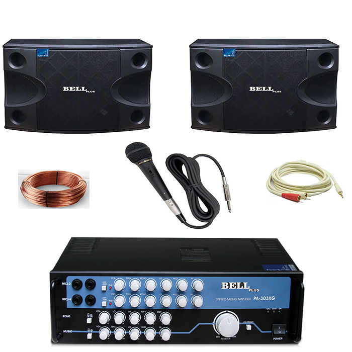 Bộ dàn karaoke và nghe nhạc gia đình PA - 351 BellPlus (hàng chính hãng) 