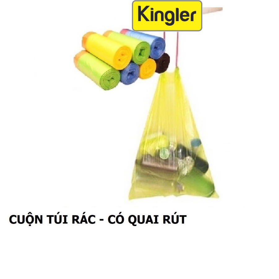 Cuộn Túi Đựng Rác Có Quai, Tiện Dụng, Sạch Sẽ, Sản Phẩm Tiện Ích Cho Gia Đình. Kingler 5620