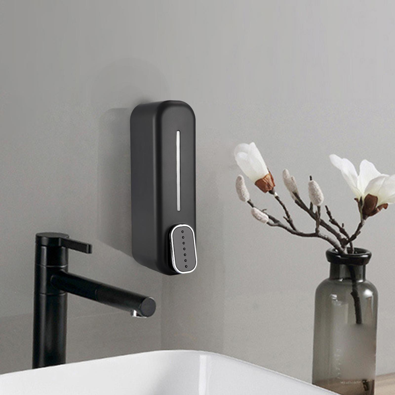 2x Wall Mount Hand Liquid Shampoo Shower Gel Dispenser for Hotel Bathroom