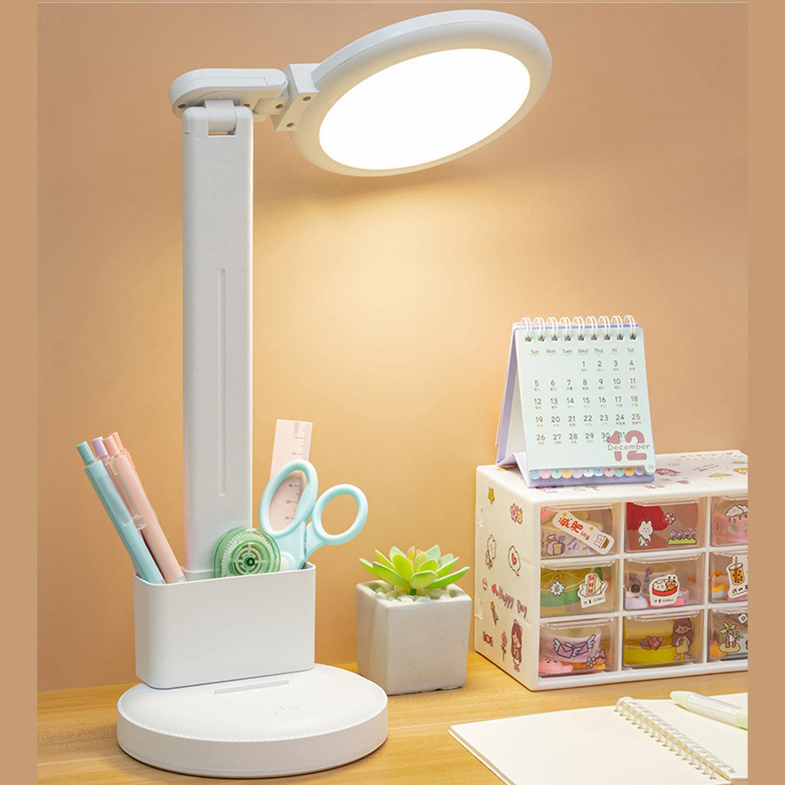 LED Desk Lamp Bedside Reading Lights Eye Caring Foldable for Study Dormitory
