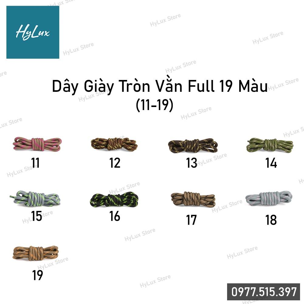 Dây Giày Tròn Yeezy, Balenciaga,... Full 19 Màu (9 màu cuối) - Dây Tròn Sọc