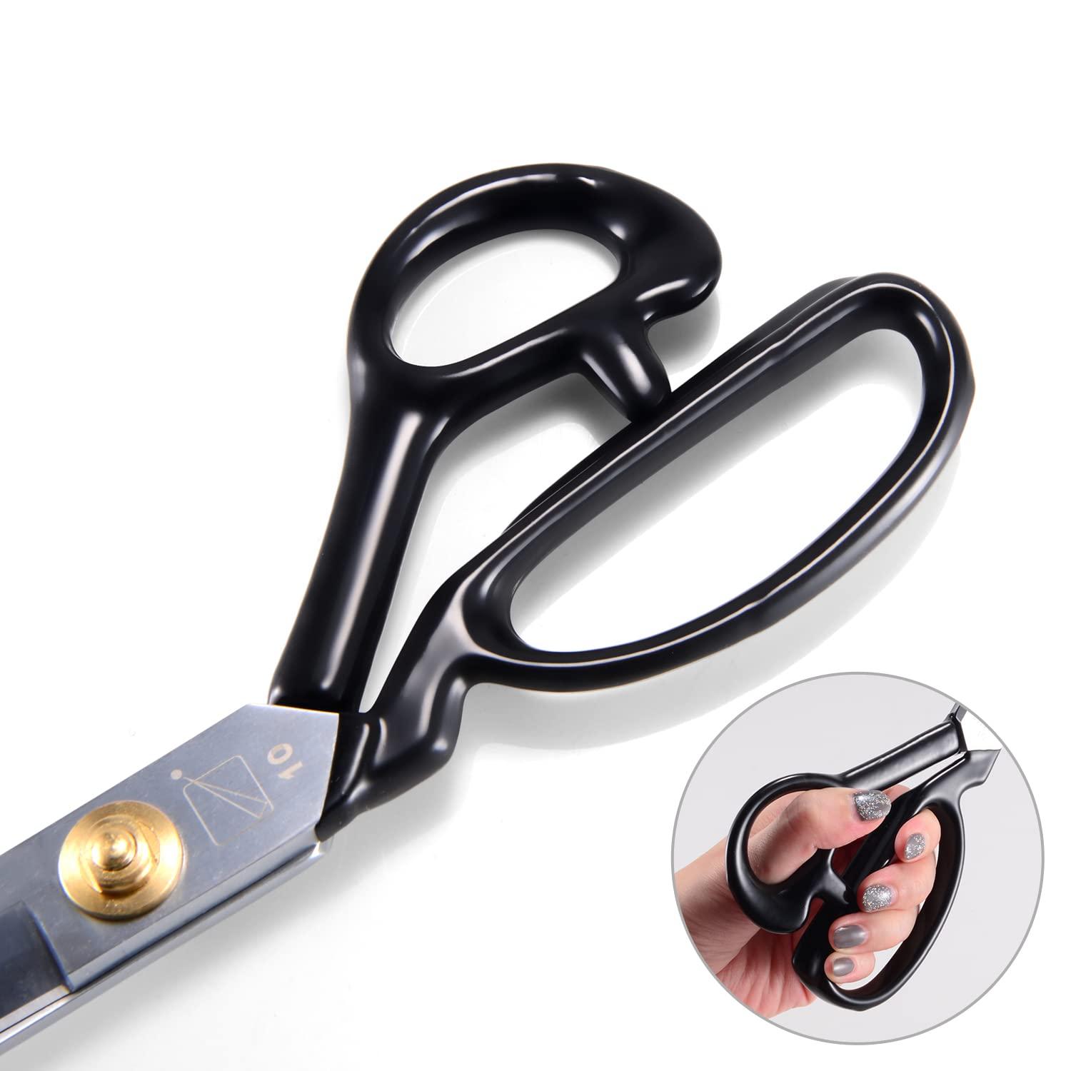 Kéo vải dành cho người thuận tay trái, kéo may 27 cm được mạ điện và thép carbon cao để cắt da, quần áo và vải