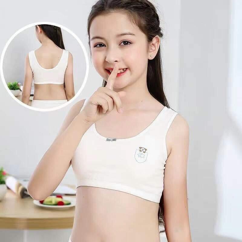 áo bra học sinh cotton trơn mềm