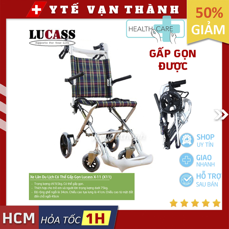 Xe Lăn Du Lịch Có Thể Gấp Gọn Lucass X-11 -VT0919