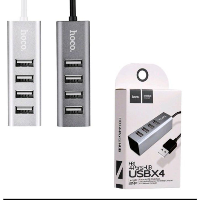 HUB Bộ Sạc Chia 4 Cổng USB 2.0  HB1 Tốc độ cao- Dài 80mm