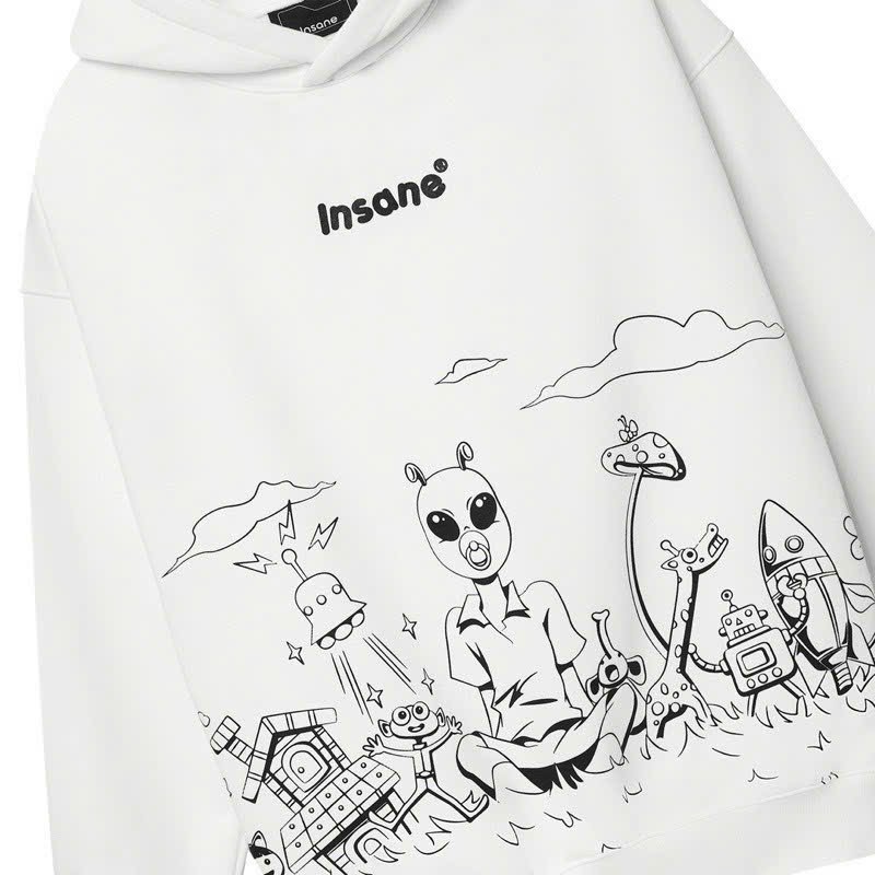 Áo Hoodie Insane l Universe, Áo khoác Hoodie Nỉ Nam Nữ Dài Tay Có Mũ Họa Tiết Thời Trang