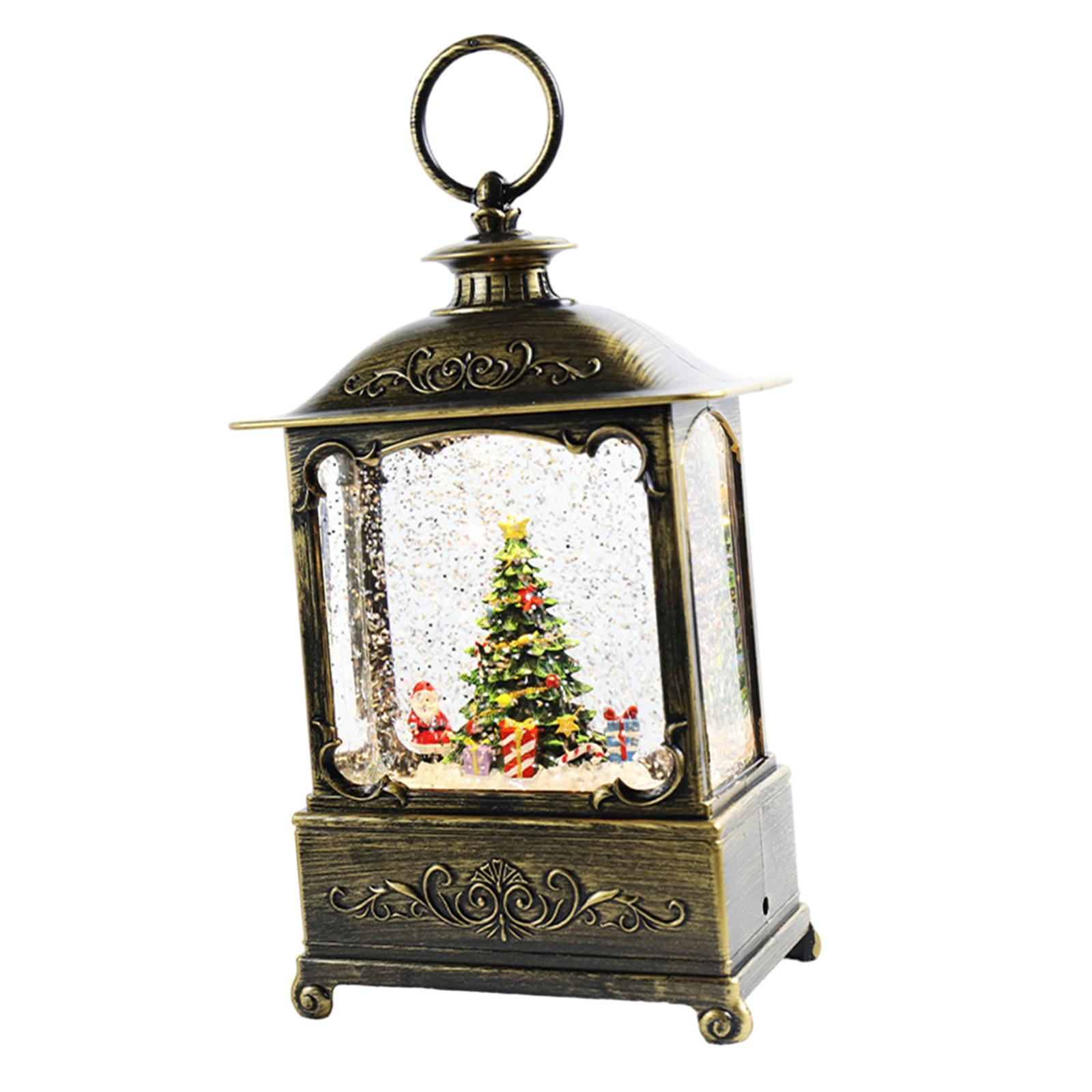 Christmas Music Box Lantern Christmas Ornament for Holiday Indoor Decoration