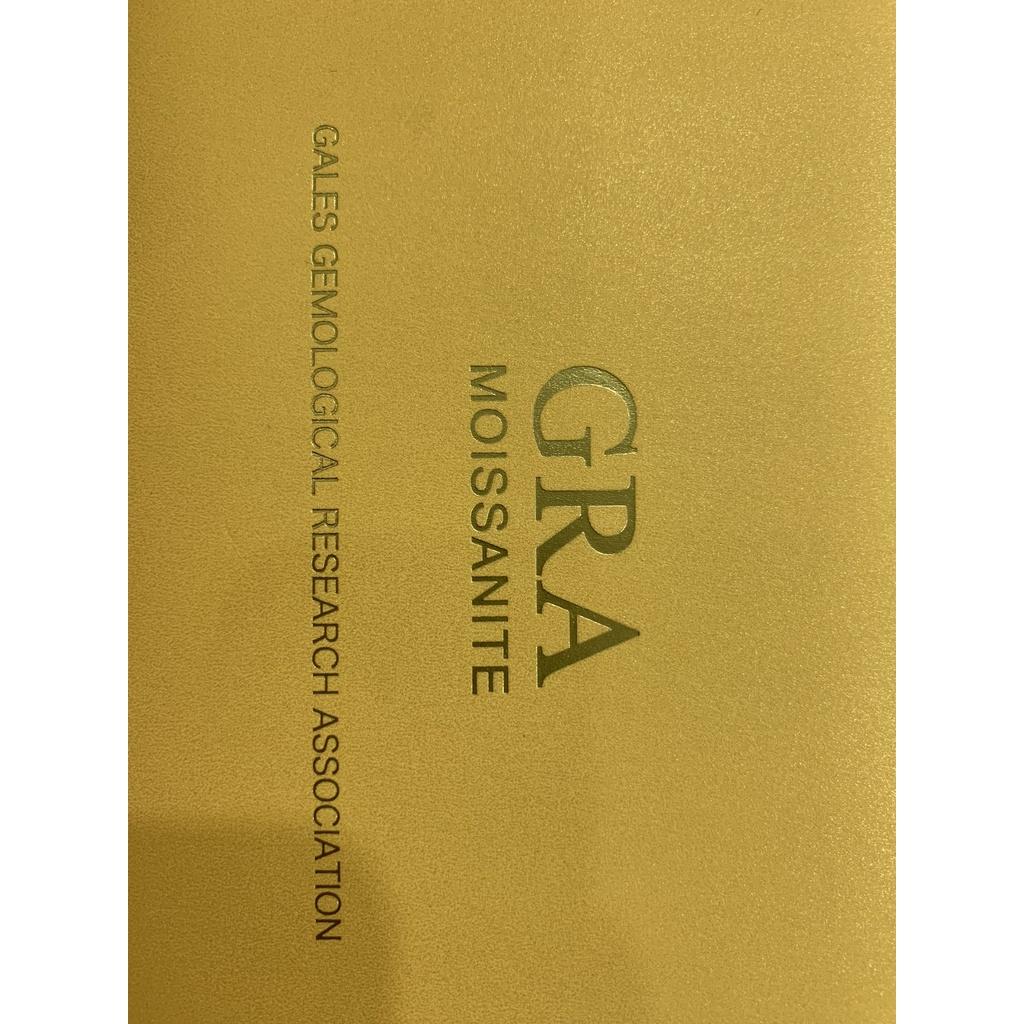 Kim cương nhân tạo Mỹ Moissanite màu xanh nước D độ sạch FL, thử bút lên vạch đỏ