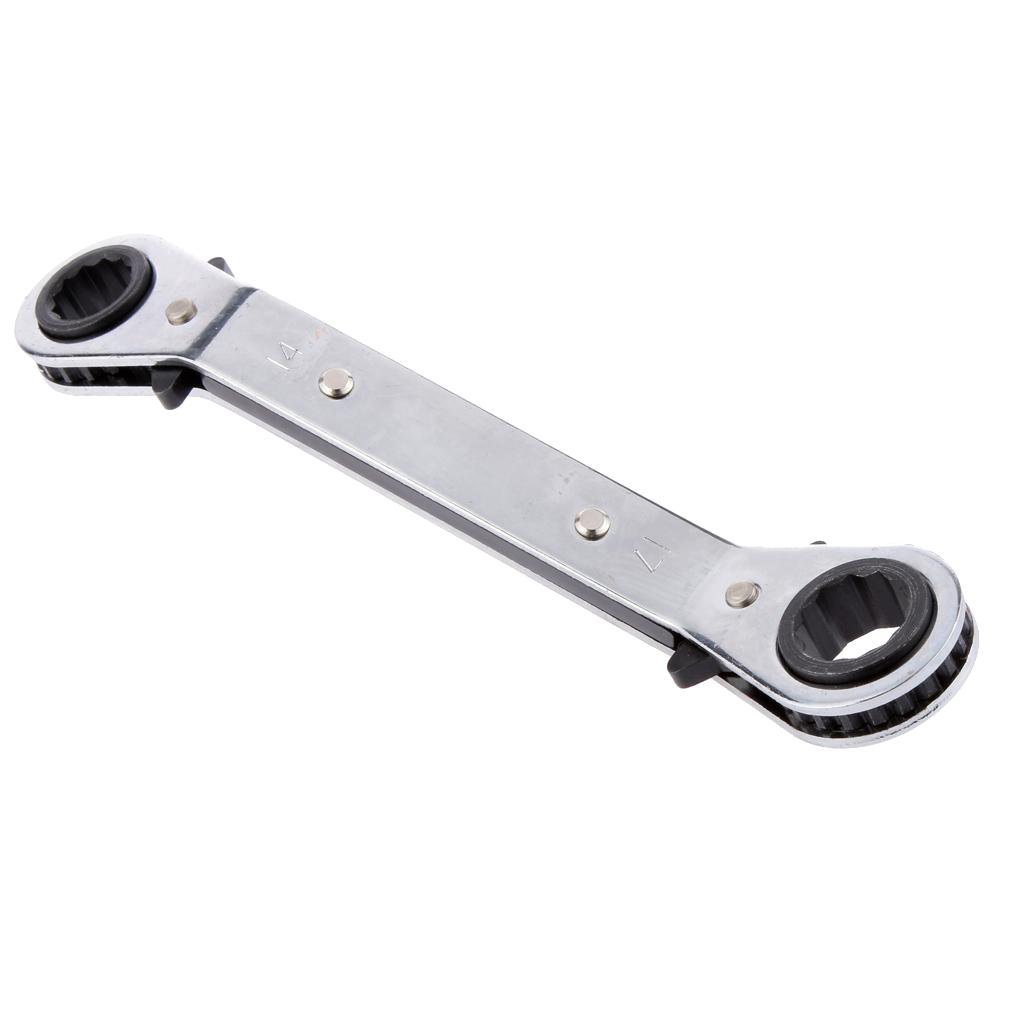14x17mm Metric Offset Wrench Spanner Ratchet Metric Garage Hand Tools