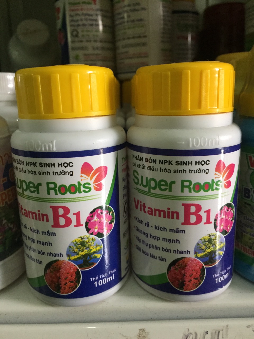 PHÂN BÓN NPK SINH HỌC SUPER ROOTS VITAMIN B1 Chai 100ml