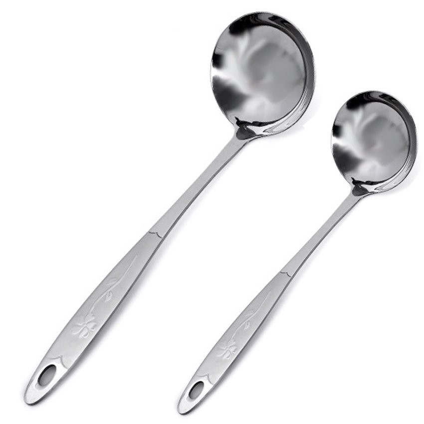 Bộ 2 vá múc canh inox cao cấp (7cm và 9cm)