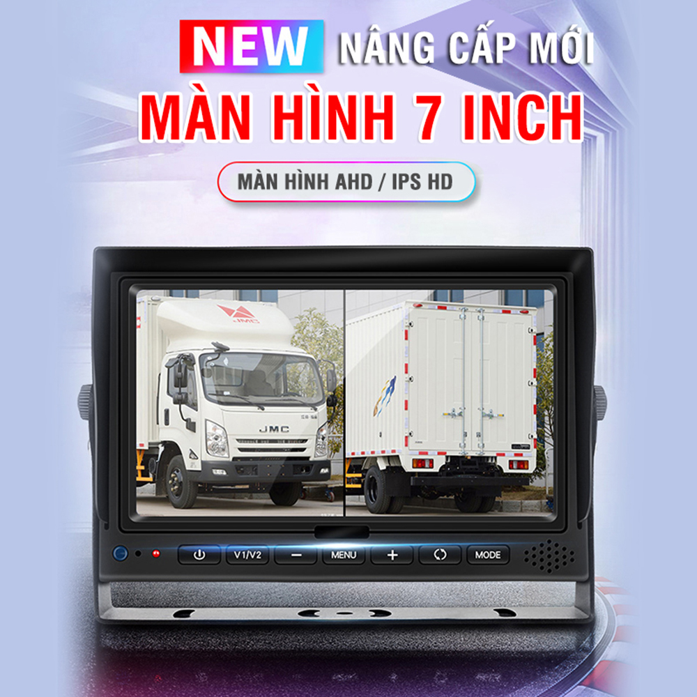 Màn Hình LCD IPS Ô Tô 7 Inch AHD Cổng GX12