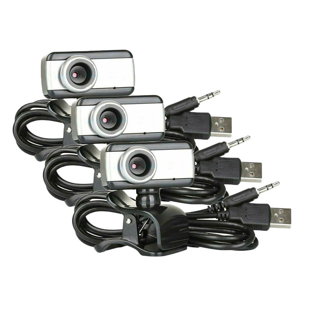 3Pcs HD Web Camera Digital Webcam Built-In Microphone For PC Laptop Desktop