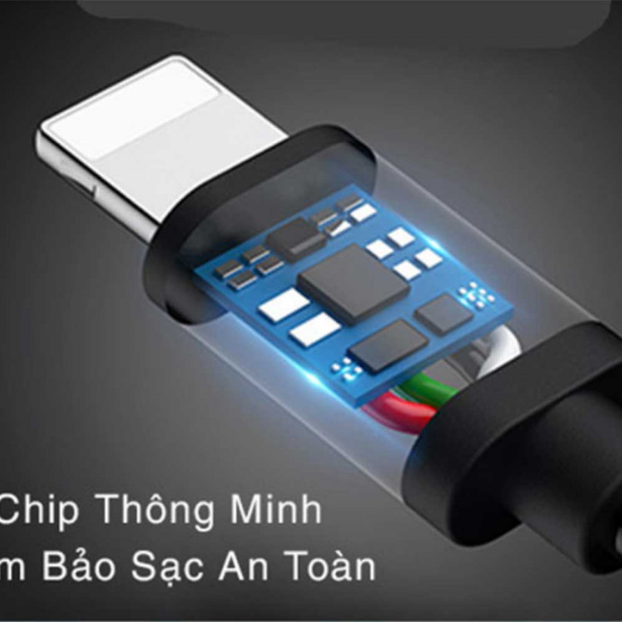 Dây sạc Iphone dài 1,0M hộp gài BAGI IB150 - Màu ngẫu nhiên- CHÍNH HÃNG BAGI