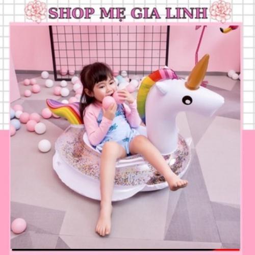Phao Bơi Kì Lân Kid Kèm Bơm Chống Lật An Toàn Cho Bé 0-4 Tuổi