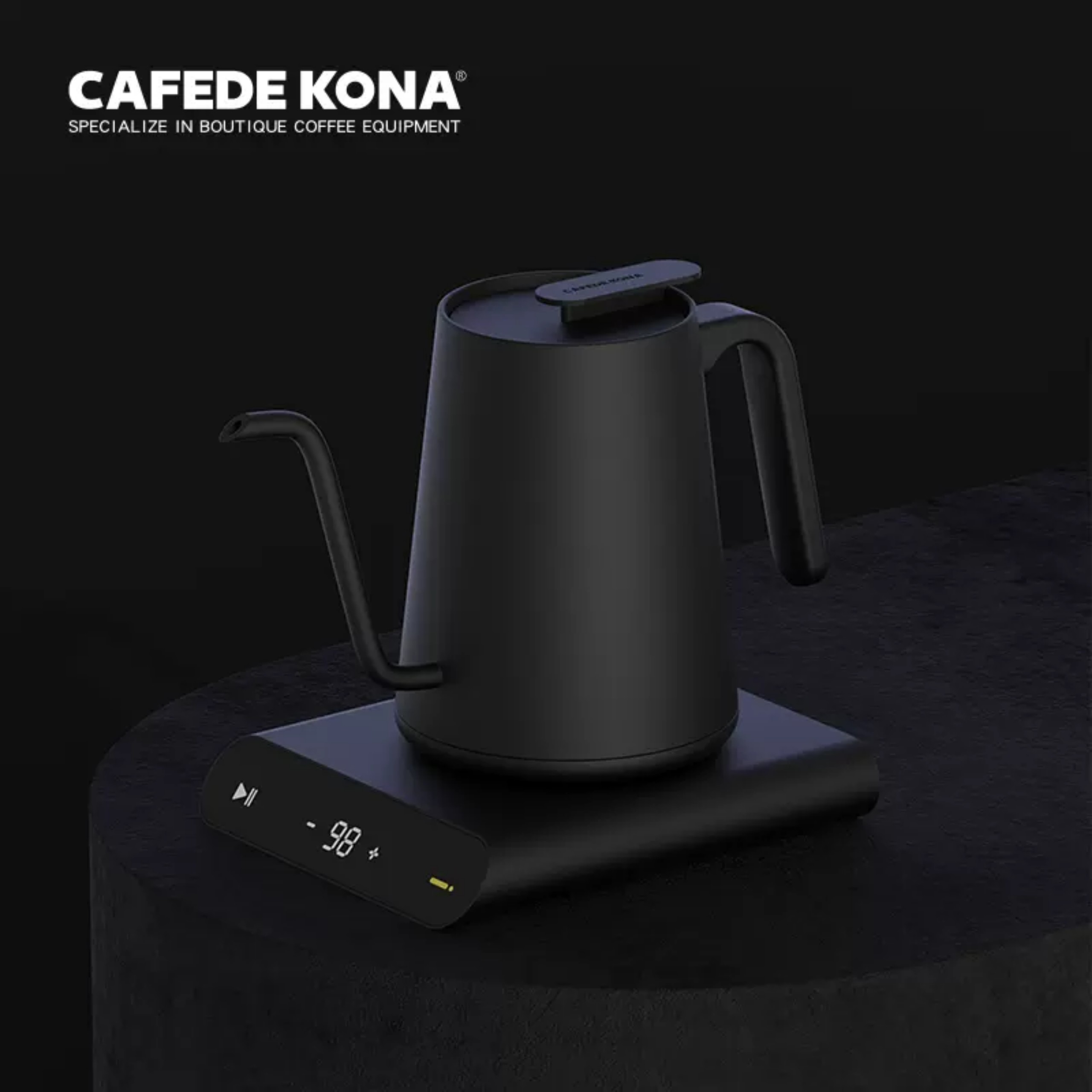 Bếp ấm cổ ngỗng đun nấu siêu tốc giữ nhiệt 600ml CAFE DE KONA