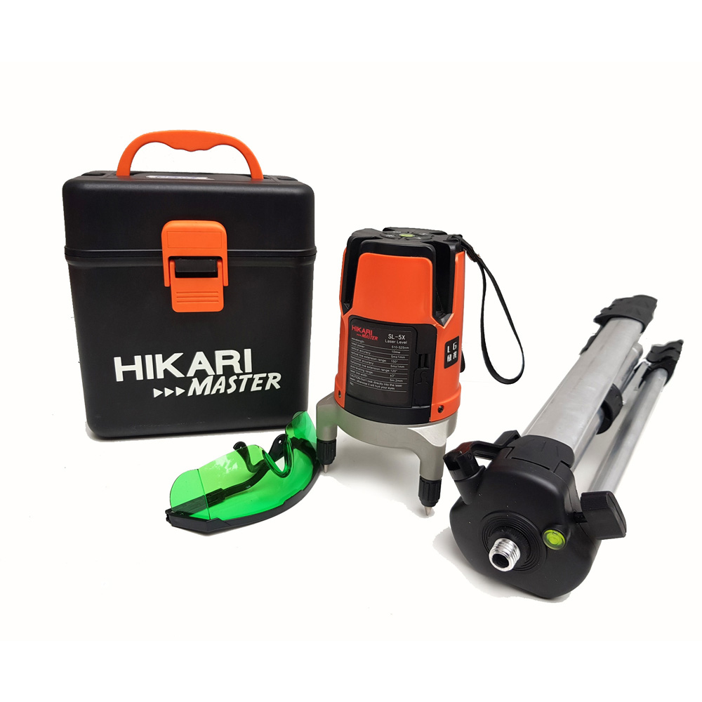 Máy Cân Mực Laser Hikari Master SL-5X - Máy Cân Bằng Thuỷ Bình 5 Tia Xanh Được Áp Dụng Nhiều Trong Xây Dựng, Đời Sống, Công Nghệ Thái Lan - Hàng Chính Hãng